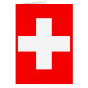 Flagga av Schweitz Hälsningskort