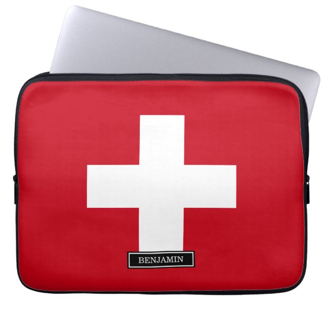 Flagga av Schweitz Laptop Fodral (Framsidan)