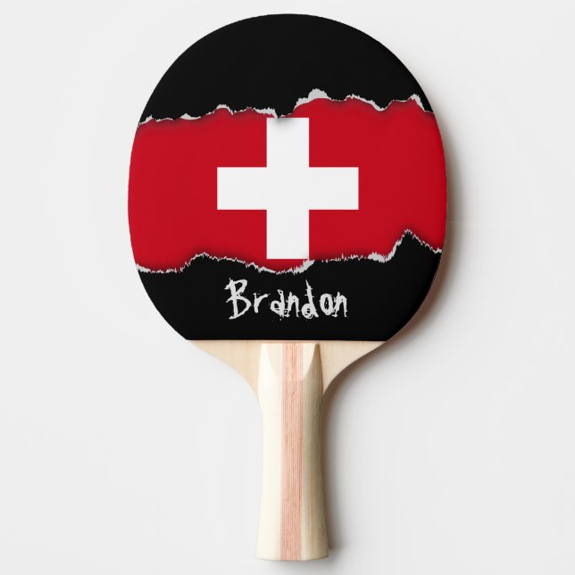 Flagga av Schweitz Pingisracket (Framsidan)