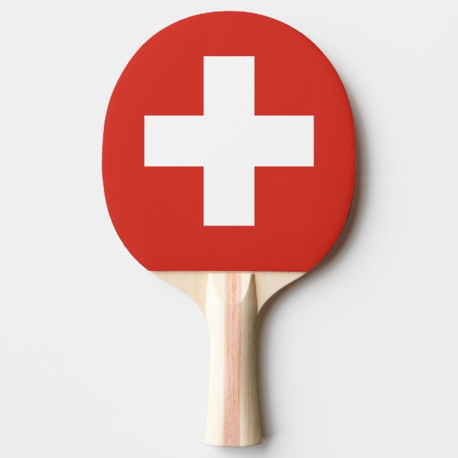 Flagga av Schweiz Ping Pong Paddle Pingisracket (Framsidan)