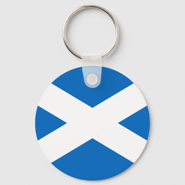 Flagga av Scotland Keychain Nyckelring (Framsida)