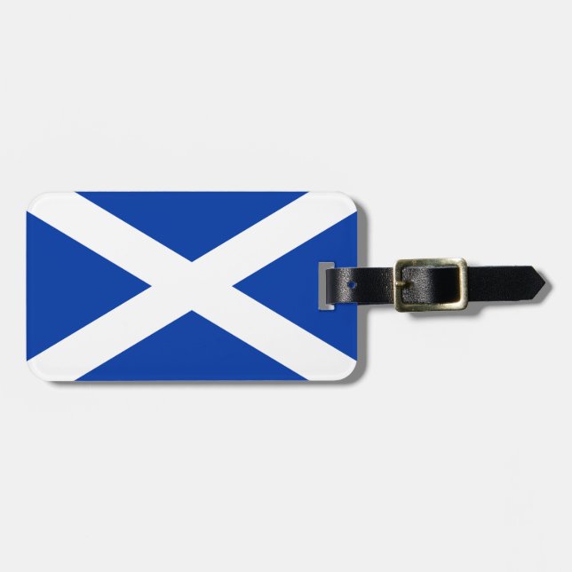 Flagga av Scotland Saltire - High Quality Image Bagagebricka (Horisontell Framsida)