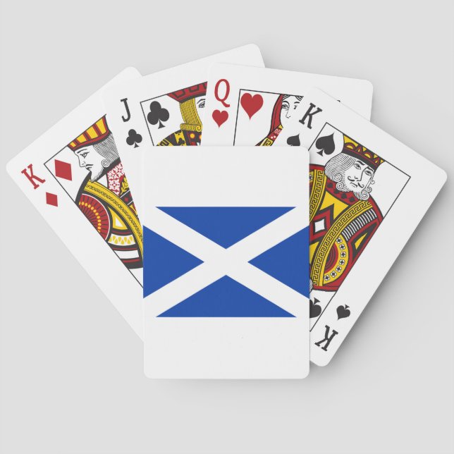 Flagga av Scotland Saltire - High Quality Image Casinokort (Baksidan)