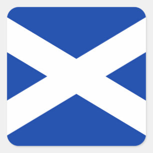Flagga av Scotland Saltire - High Quality Image Fyrkantigt Klistermärke