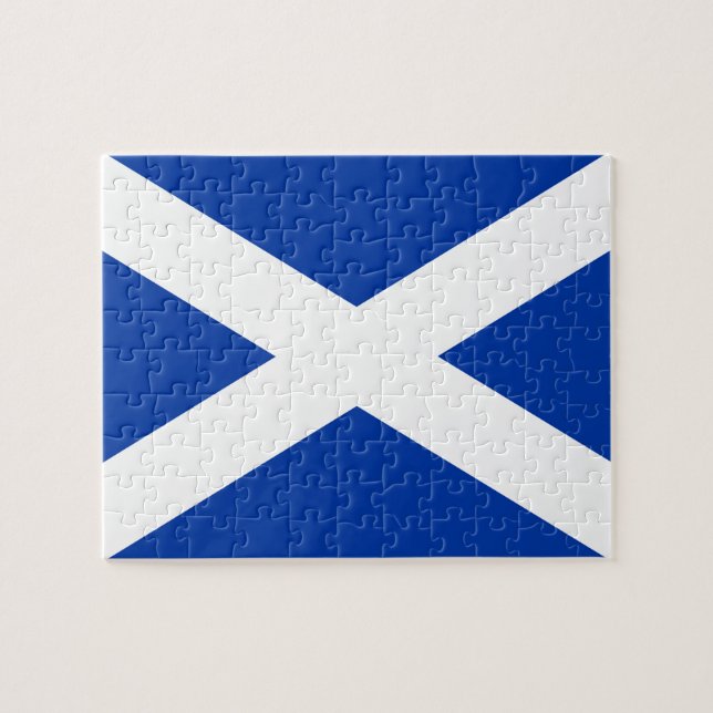 Flagga av Scotland Saltire - High Quality Image Pussel (Horisontell)