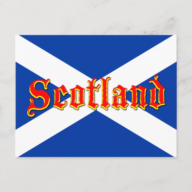 Flagga av Scotland Saltire - High Quality Image Vykort (Framsida)