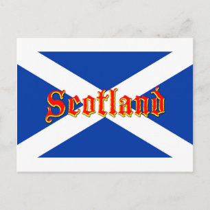 Flagga av Scotland Saltire - High Quality Image Vykort