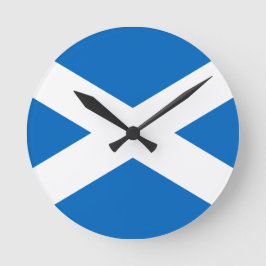 Flagga av Scotland Wall Clock Rund Klocka