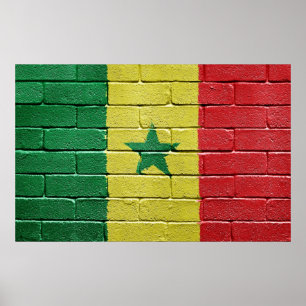 Flagga av Senegal Poster