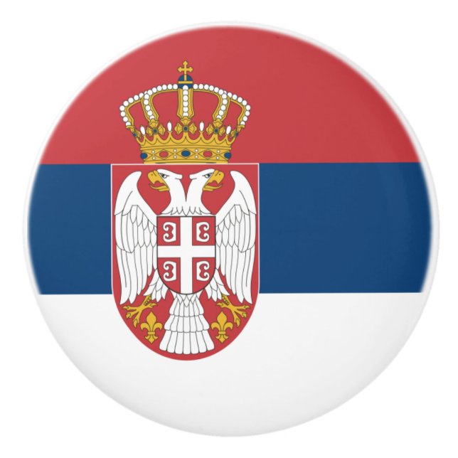 Flagga av Serbiens keramiska knopp (Framsidan)