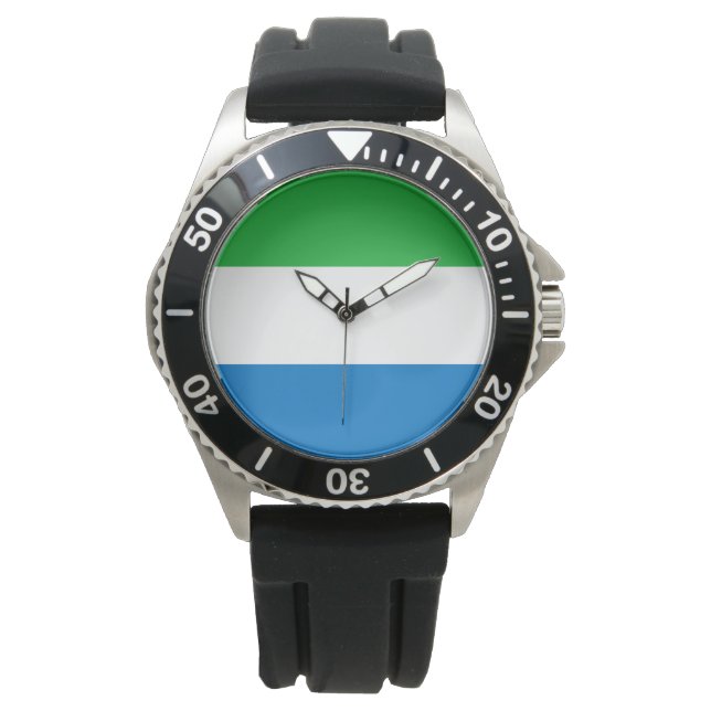 Flagga av Sierra Leone Armbandsur (Framsida)