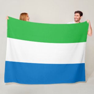 Flagga av Sierra Leone Fleecefilt