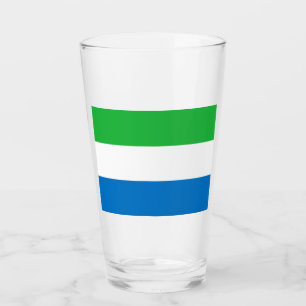 Flagga av Sierra Leone Glaskopp