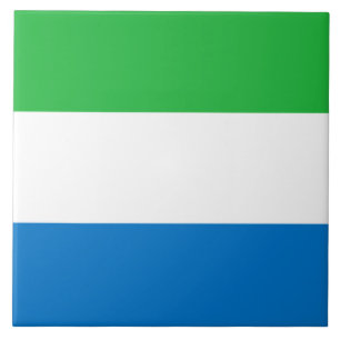 Flagga av Sierra Leone Kakelplatta