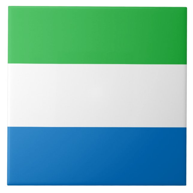 Flagga av Sierra Leone Kakelplatta (Framsidan)