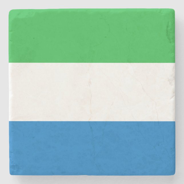 Flagga av Sierra Leone Stenunderlägg (Framsidan)