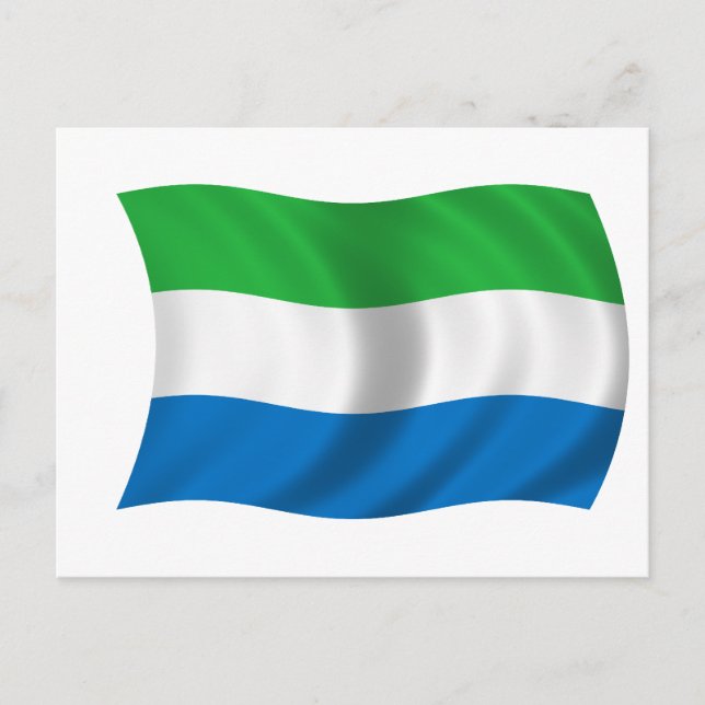 Flagga av Sierra Leone Vykort (Framsida)