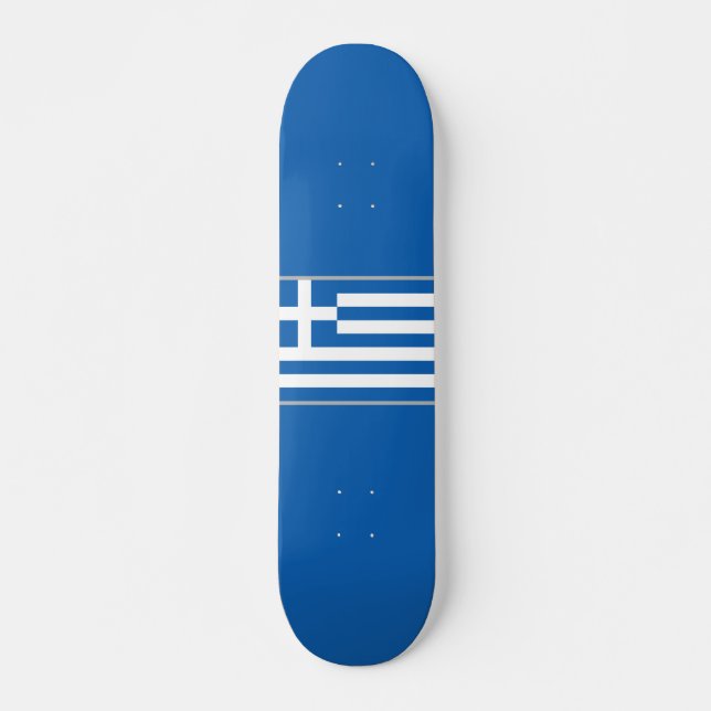 Flagga av Skateboard i Grekland Bräda 19,5 Cm (Framsida)