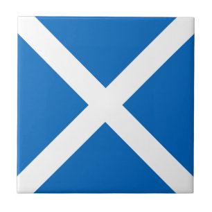 Flagga av Skottland eller Saltire Kakelplatta