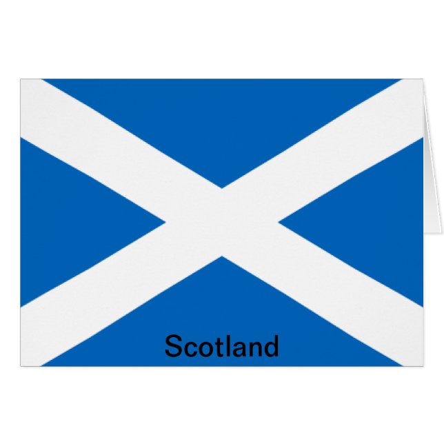 Flagga av Skottland Hälsningskort (Framsidan Horizontal)