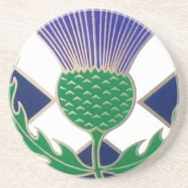Flagga av Skottland och thistlen Underlägg (Framsidan)