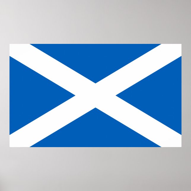 Flagga av Skottland, Saltire-flagga, Andrew's Kor Poster (Framsidan)