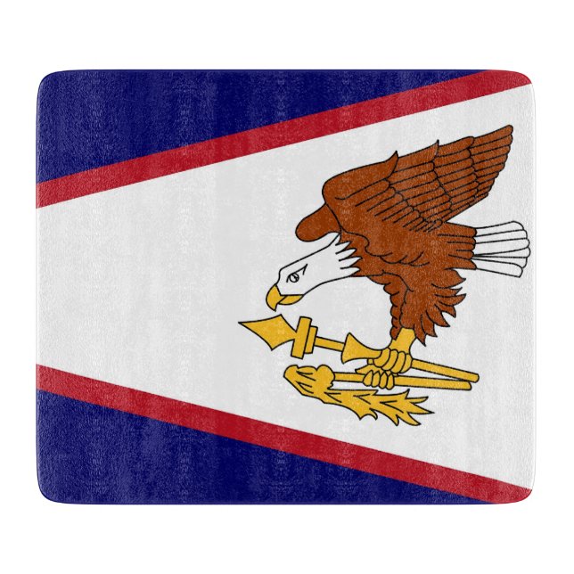 Flagga av små skärskivor av glas från Amerikanska  (Framsidan)