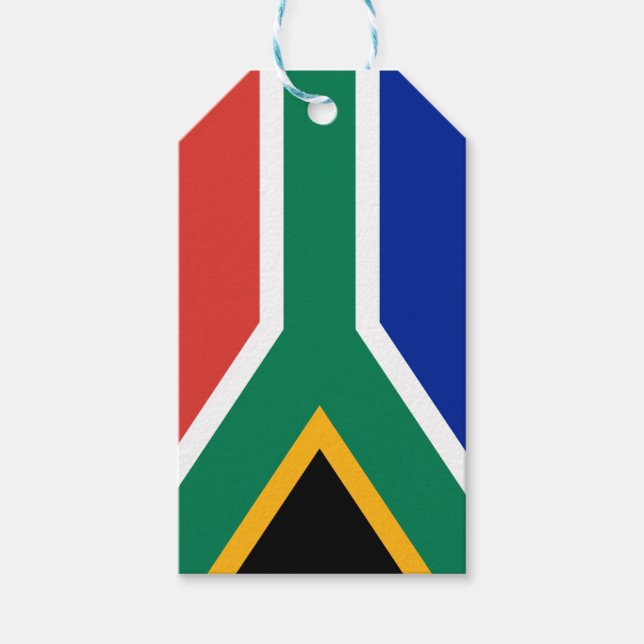 Flagga av South Afrika Gift Märkre Presentetikett (Framsidan)