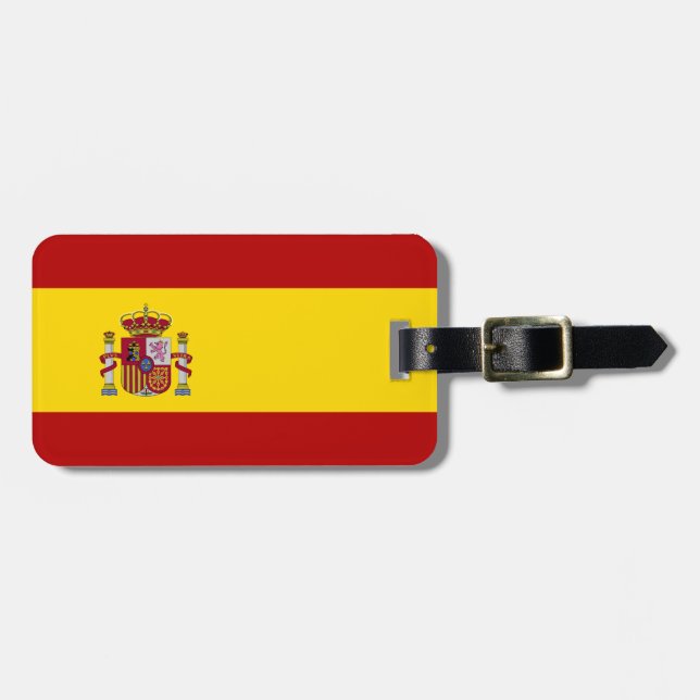 Flagga av Spanien Bagagebricka (Horisontell Framsida)