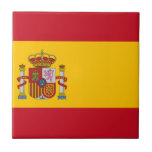 Flagga av Spanien - Bandera de España - spanjor Kakelplatta<br><div class="desc">Flagga av Spanien - Bandera de España - spanjor sjunker - Bandera Española</div>