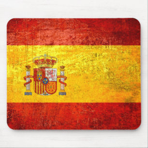 Flagga av Spanien Grungeland sjunker Spanien Musmatta