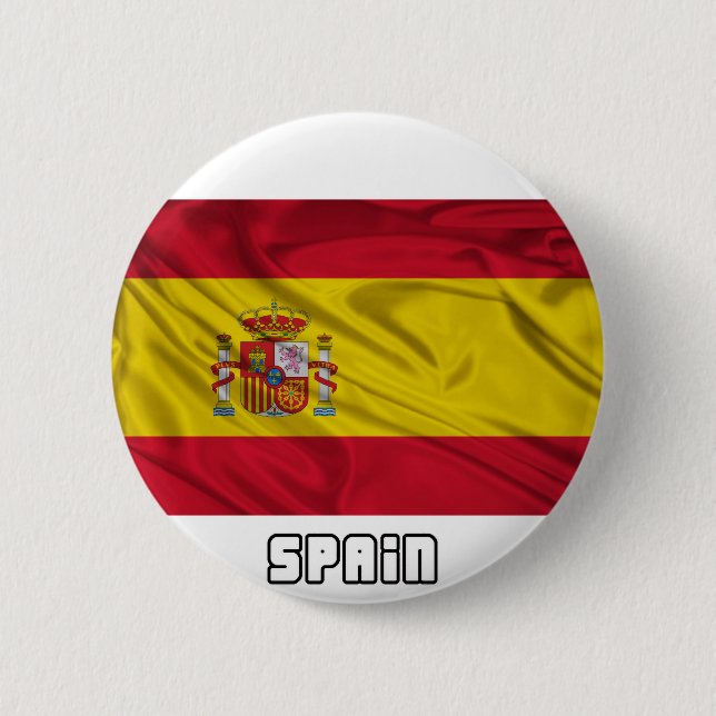 Flagga av Spanien Knapp (Framsida)