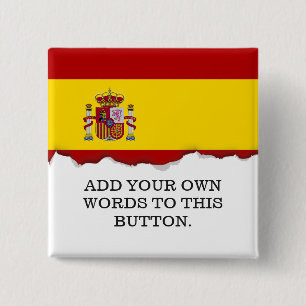 Flagga av Spanien Knapp
