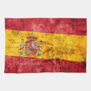 Flagga av Spanien Kökshandduk