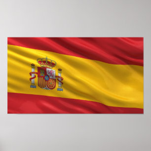 Flagga av Spanien Poster