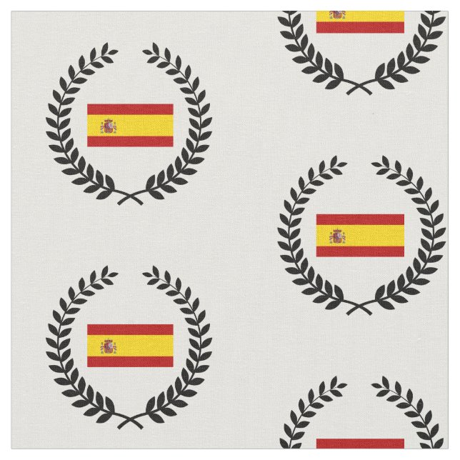 Flagga av Spanien Tyg (Närbild)