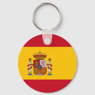 Flagga av Spaniens nyckelkedja Nyckelring