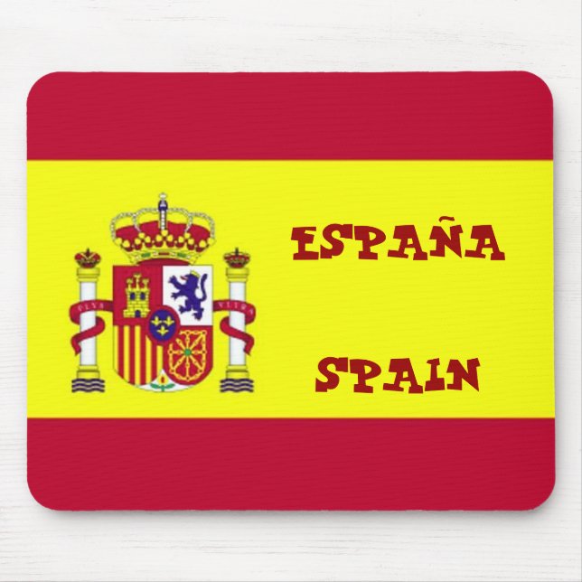 Flagga av spanska Mouse Pad Musmatta (Framsidan)
