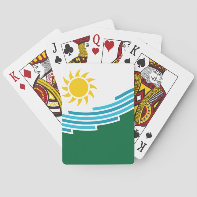 Flagga av Spokane, Washington Casinokort (Baksidan)