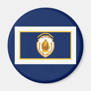 Flagga av Springfield, Massachusetts Magnet