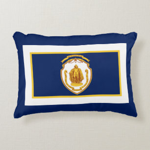 Flagga av Springfield, Massachusetts Prydnadskudde