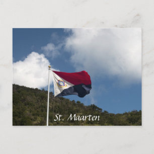 Flagga av St. Maarten Vykort