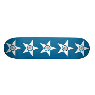 Flagga av staden av Houston, Texas Mini Skateboard Bräda 18,5 Cm