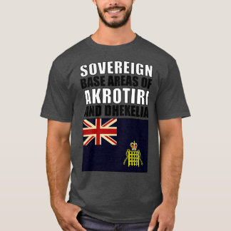 Flagga av statliga basområden i Akrotiri och Dheke T Shirt