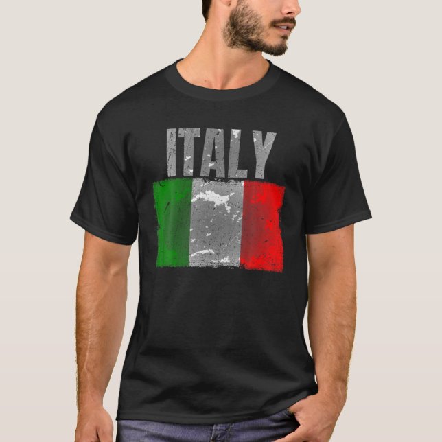 Flagga av stressad Italien Graphic För manar Women T Shirt (Framsida)