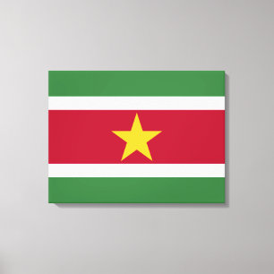 Flagga av Surinam Canvastryck
