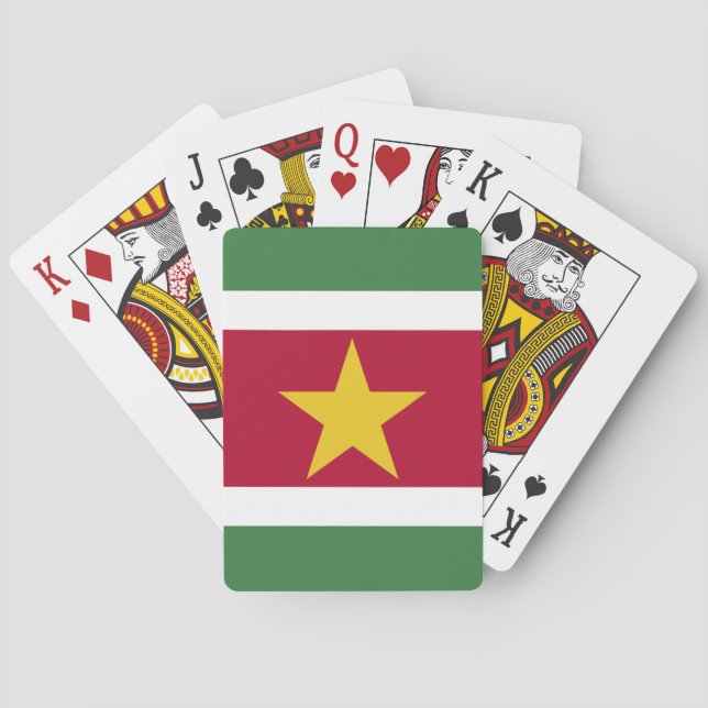 Flagga av Surinam Casinokort (Baksidan)
