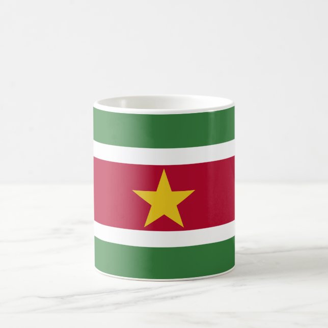 Flagga av Surinam Kaffemugg (Center)