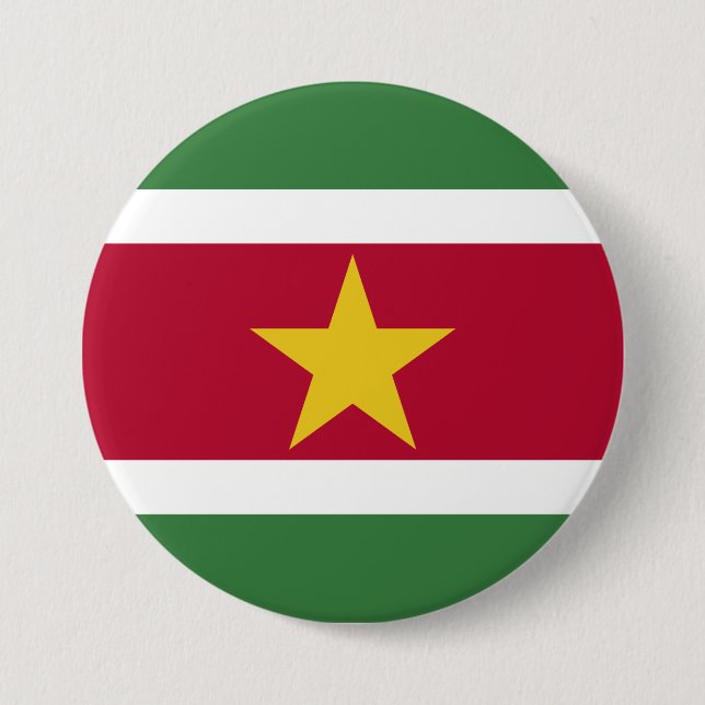 Flagga av Surinam Knapp (Framsida)