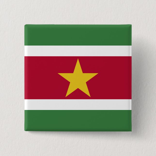 Flagga av Surinam Knapp (Framsida)